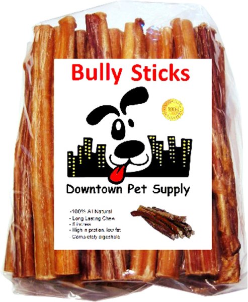Downtown Pet Supply 6" Bully Sticks Dog Treats, 10 pack slide 1 of 7