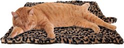 Downtown Pet Supply Thermal Leopard Print Cat Mat, Beige