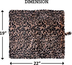 Downtown Pet Supply Thermal Leopard Print Cat Mat, Beige slide 2 of 8