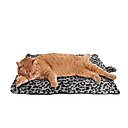Downtown Pet Supply Thermal Leopard Print Cat Mat, Gray