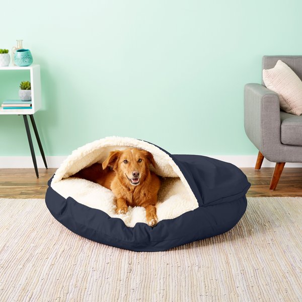 SNOOZER PET PRODUCTS Cozy Cave Covered Cat & Dog Bed with Removable ...