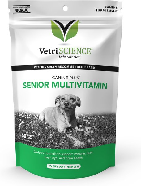 VetriScience Canine Plus Soft Chew Multivitamin for Senior Dogs, 60 count slide 1 of 5