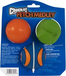 Chuckit! Fetch Ball Medley 2 Triple Pack Ball Dog Toy, Medium slide 2 of 6