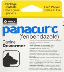 Panacur C Canine Dewormer, 1-g, 3 count
