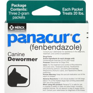Panacur C Canine Dewormer, 2-g, 3 count