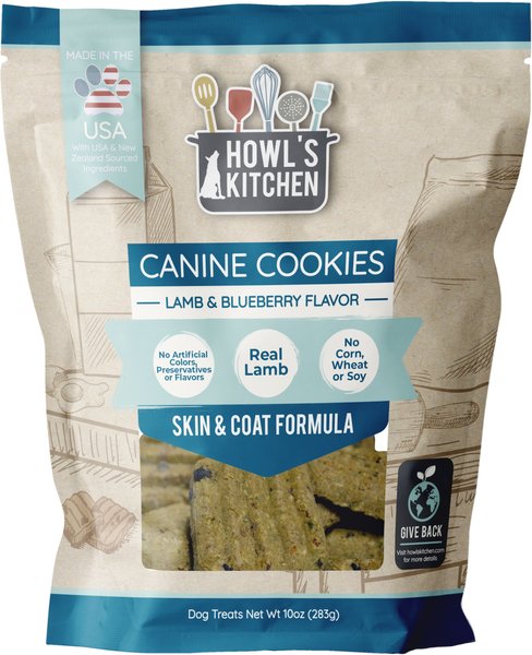 Howl's Kitchen Canine Cookies Lamb & Blueberry Flavor Dog Treats, 10-oz slide 1 of 2