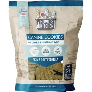 Howl's Kitchen Canine Cookies Lamb & Blueberry Flavor Dog Treats, 10-oz