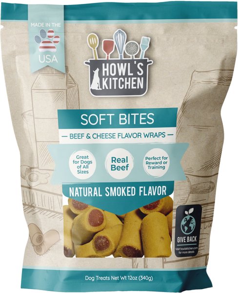 Howl's Kitchen Beef & Cheese Flavor Wrap Dog Treats, 12-oz bag slide 1 of 8