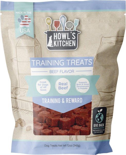 Howl's Kitchen Training Bites Beef Flavor Dog Treats, 12-oz bag slide 1 of 5