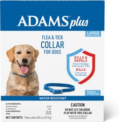 Adams Flea & Tick Collar for Dogs, Medium, Large, & Giant Breeds, 1 Collar (7-mos. supply)