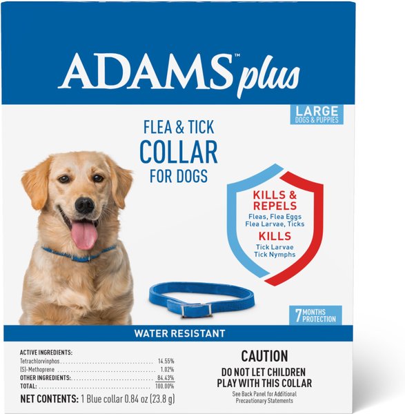 Adams Flea & Tick Collar for Dogs, Medium, Large, & Giant Breeds, 1 Collar (7-mos. supply) slide 1 of 13