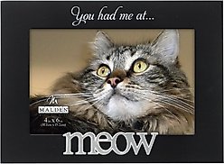 Malden International Designs "You had me at… Meow" Cat Picture Frame, 4 x 6 in