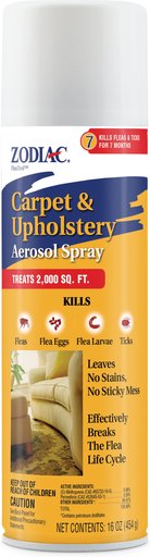 Zodiac Carpet & Upholstery Flea & Tick Aerosol Spray, 16-oz