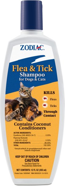 Zodiac Flea & Tick Shampoo for Dogs & Cats, 12-oz slide 1 of 4