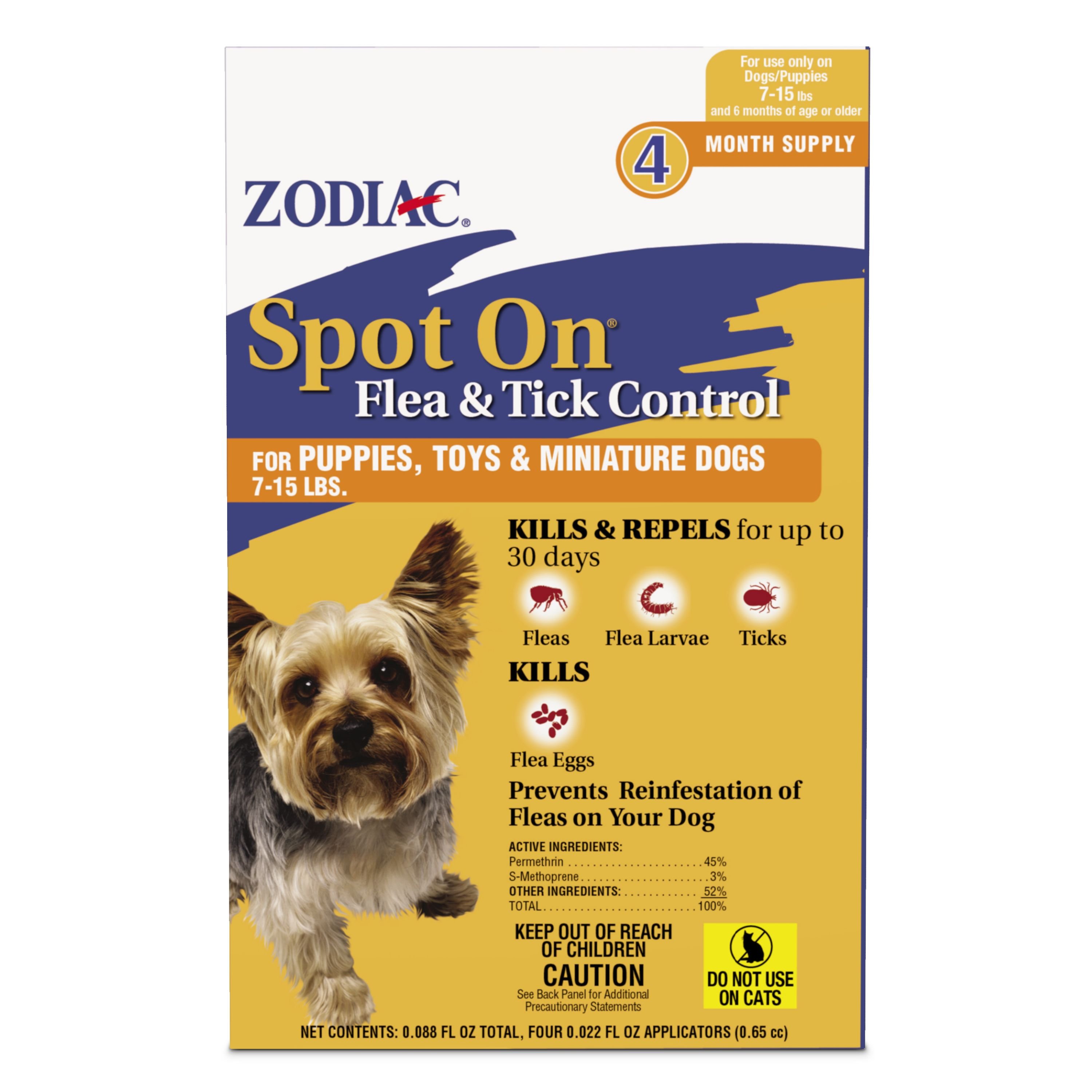 ZODIAC Flea & Tick Spot Treatment for Dogs, 715 lbs Customer Questions