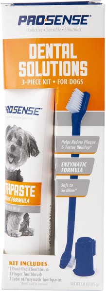 Pro Sense Dental Solutions Enzymatic 3 Piece Dog Dental Kit