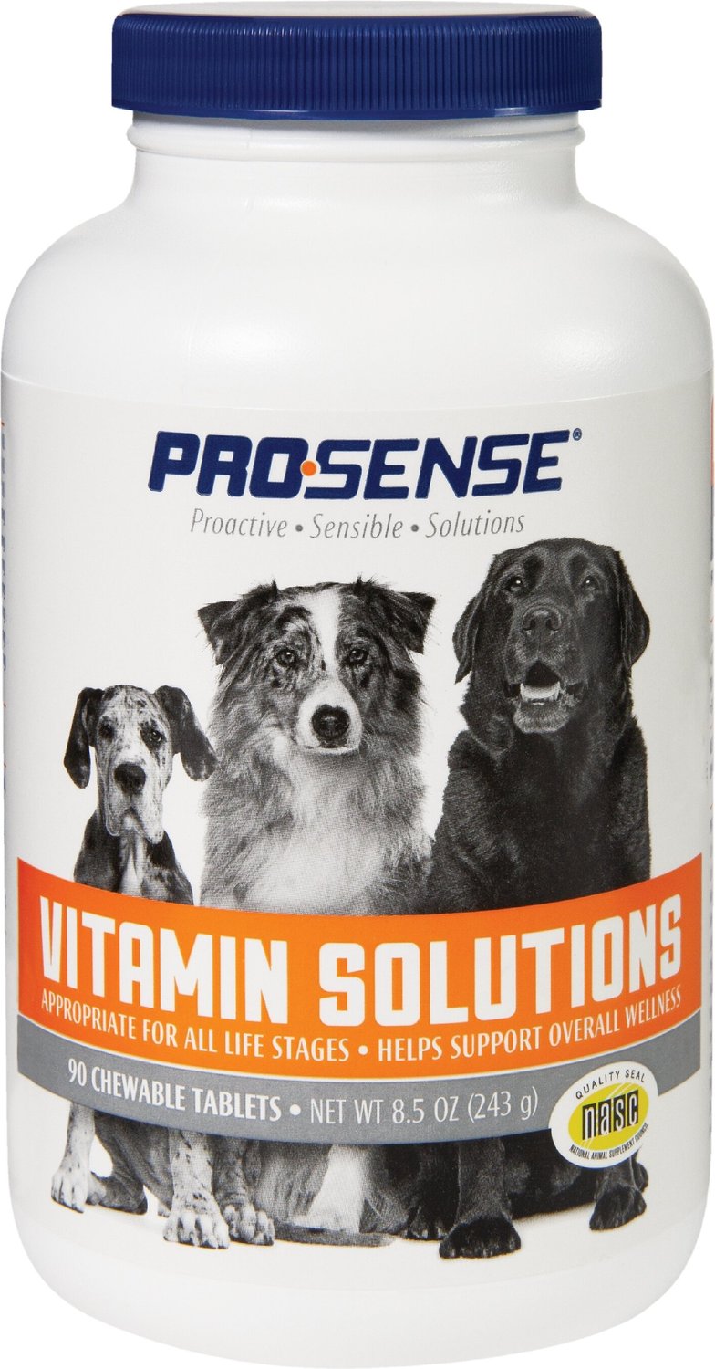 PROSENSE Dog Vitamin Solutions Chewable Tablet Multivitamin for Dogs