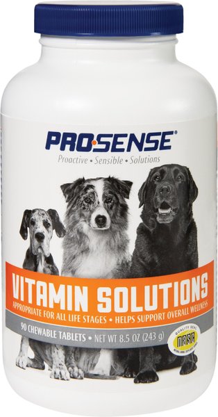 Pro-Sense Dog Vitamin Solutions Chewable Tablet Multivitamin for Dogs, 90 count slide 1 of 5