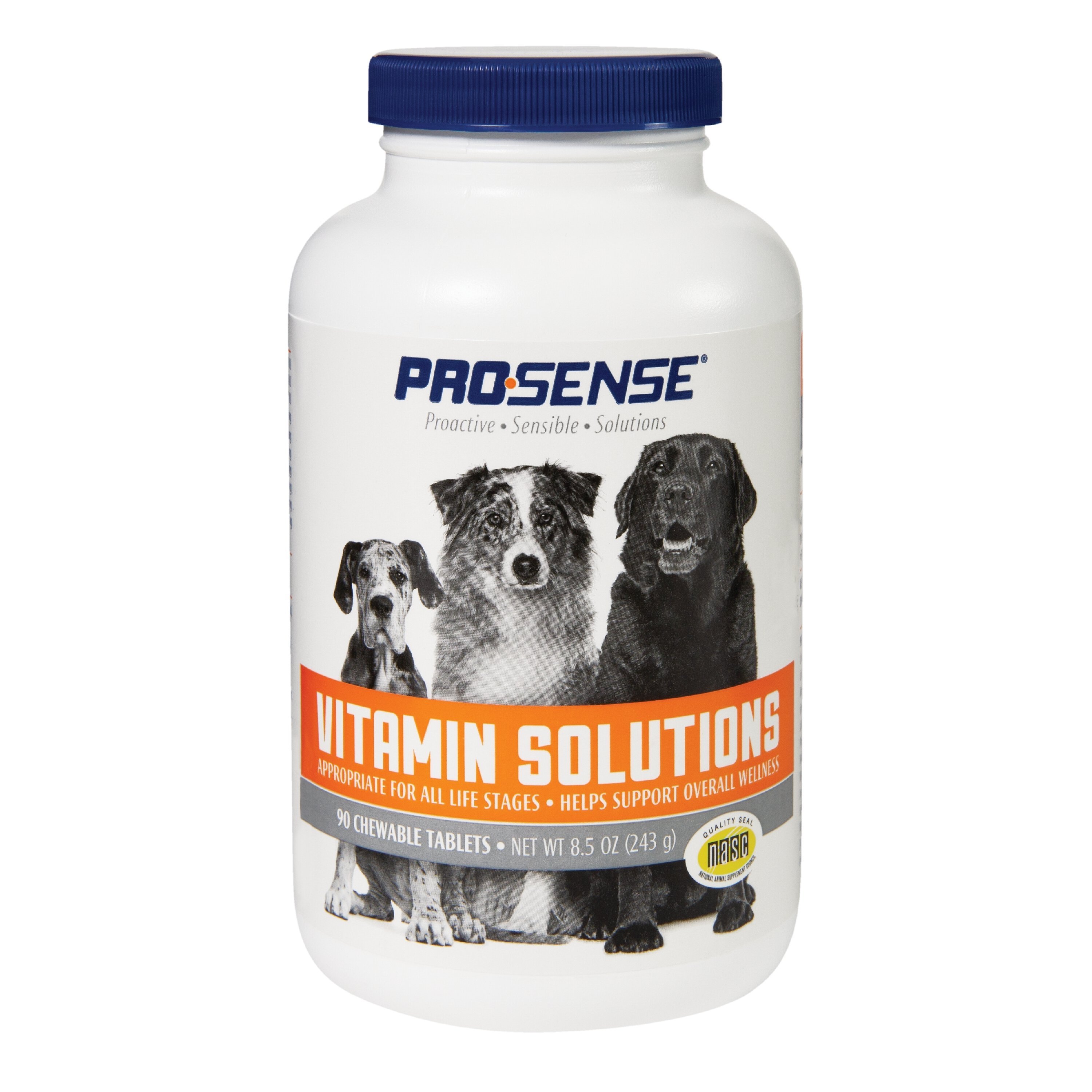 PROSENSE Dog Vitamin Solutions Chewable Tablet Multivitamin for Dogs