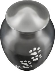 Best Friend Services Ottillie Paws Slate Vertical Print Dog & Cat Urn, Slate with Pewter Paws, Small slide 2 of 6