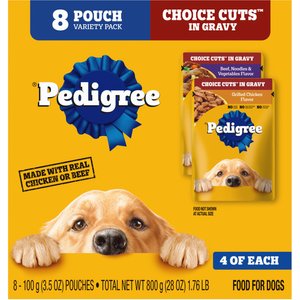 PEDIGREE Choice Cuts Variety Pack Beef & Chicken Adult Wet Dog Food, 3. ...