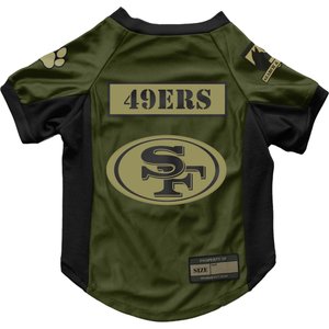 Littlearth NFL Valor Stretch Jersey for Dogs & Cats, San Francisco 49ers, Large