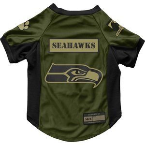 Littlearth NFL Valor Stretch Jersey for Dogs & Cats, Seattle Seahawks, X-Small