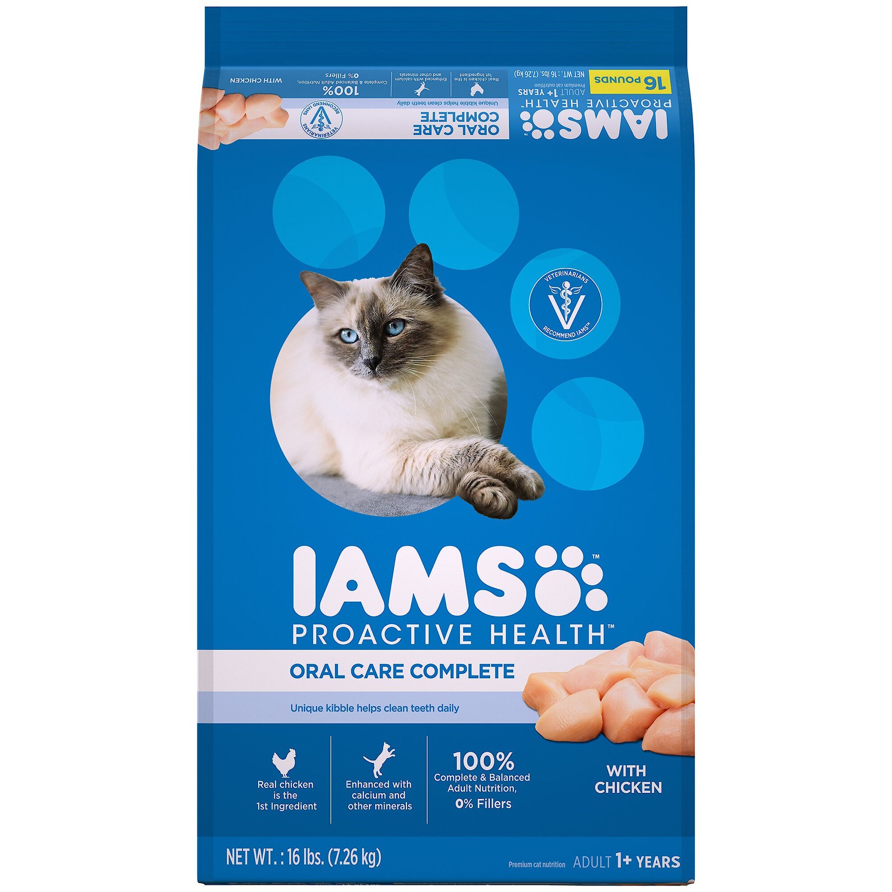 IAMS ProActive Health Adult Cat Oral Care Chicken Dry Cat Food