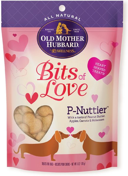 Old Mother Hubbard Bits of Love P-Nuttier Dog Treats, 6-oz bag slide 1 of 9