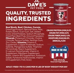 Dave's Pet Food Grain-Free Beef & Vegetable Cuts in Gravy Canned Dog Food, 13-oz, case of 12 slide 2 of 4