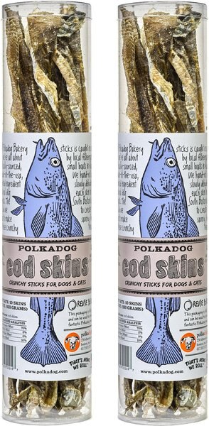 Polkadog Cod Skins Dehydrated Dog & Cat Treats