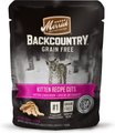 Merrick Backcountry Grain-Free Kitten Recipe Cuts Chicken & Duck in Gravy Cat Food Pouches, 3-oz, case ...