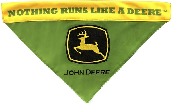Pets First Jod John Deere Reversible Dog & Cat Bandana