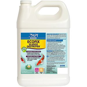 API Pond Ecofix Sludge Destroyer Pond Water Clarifier & Sludge Remover, 1-gal bottle