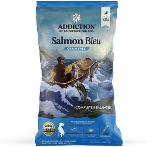 Addiction Grain-Free Salmon Bleu Dry Dog Food, 33-lb bag