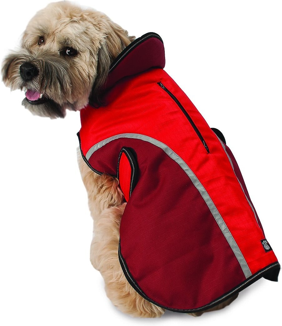PETRAGEOUS DESIGNS Calgary Insulated Dog Jacket, Red, Large
