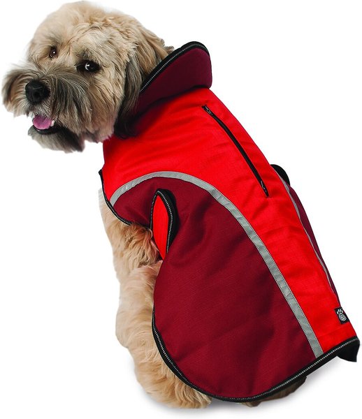 PetRageous Designs Calgary Insulated Dog Jacket, Red, Large slide 1 of 7
