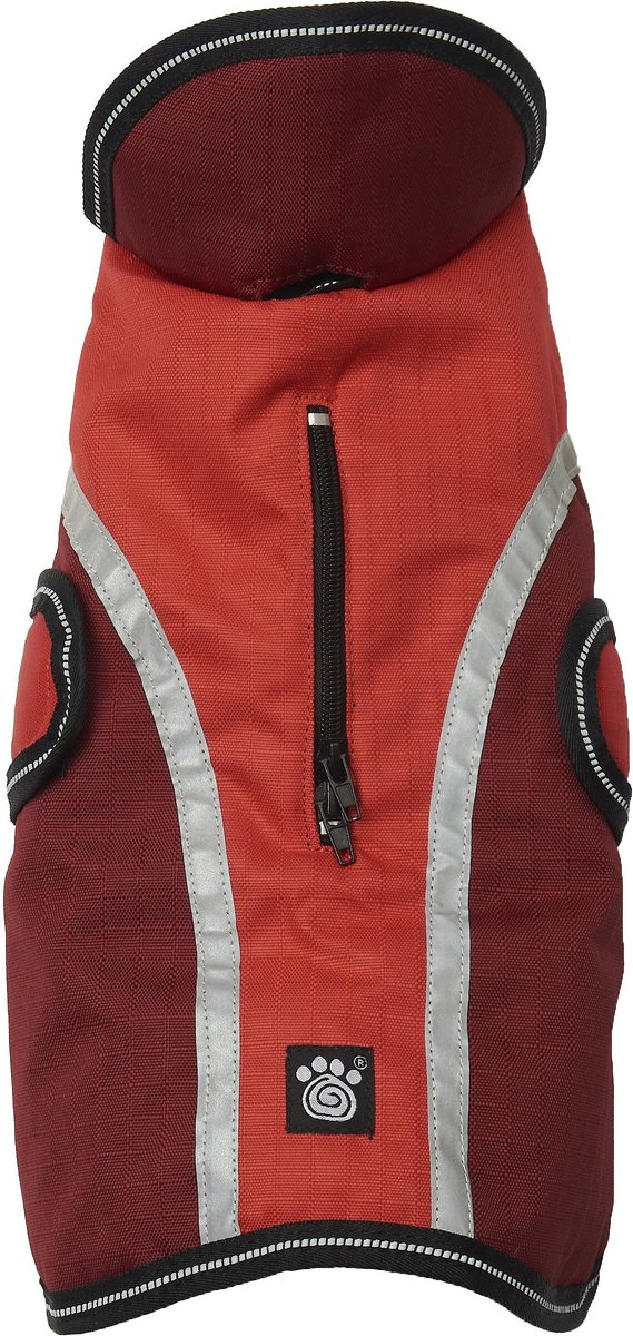 PETRAGEOUS DESIGNS Calgary Insulated Dog Jacket, Red, Large