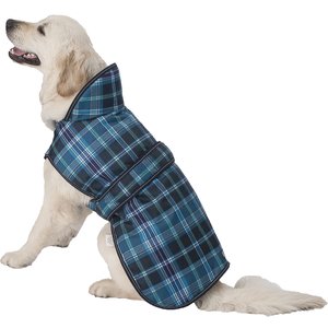 PetRageous Designs Kodiak Insulated Dog Coat, Teal Plaid, X-Large