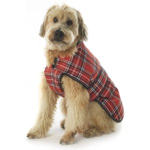 PetRageous Designs Kodiak Insulated Dog Coat, Red Plaid, XX-Large