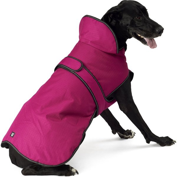 KURGO Loft Reversible Insulated Dog Quilted Coat, Purple, Large