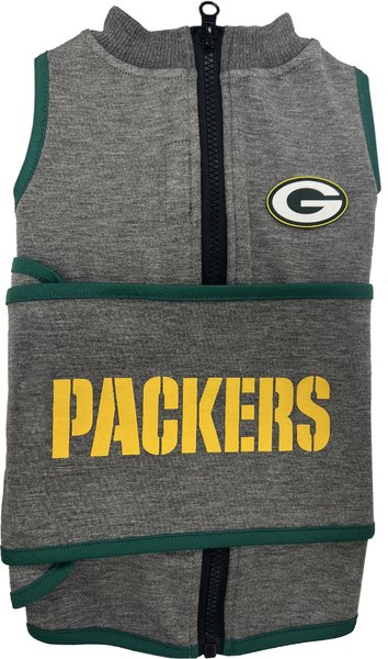 Pets First NFL Green Bay Packers Dog & Cat Soothing Solution Vest