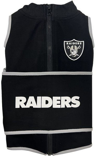 Pets First NFL Las Vegas Raiders Dog & Cat Soothing Solution Vest