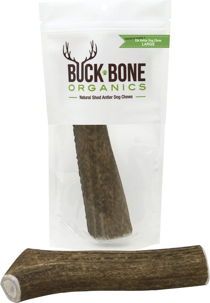 BUCK BONE ORGANICS Whole Elk Antler Dog Chews, 6 - 7 in - Chewy.com