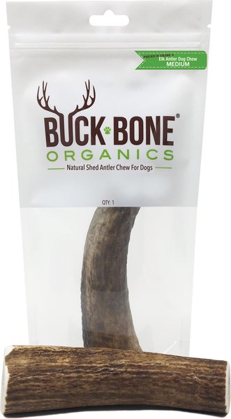 BUCK BONE ORGANICS Whole Elk Antler Dog Chews, 4.5 - 5 in - Chewy.com