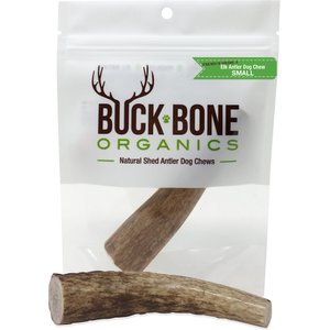 Buck Bone Organics Whole Elk Antler Dog Chews, 4-in