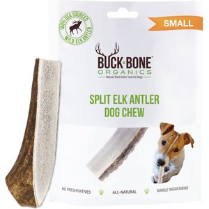 BONES & CHEWS Made in USA Elk Antler Split Dog Chew, 4.0 - 5.5-in ...