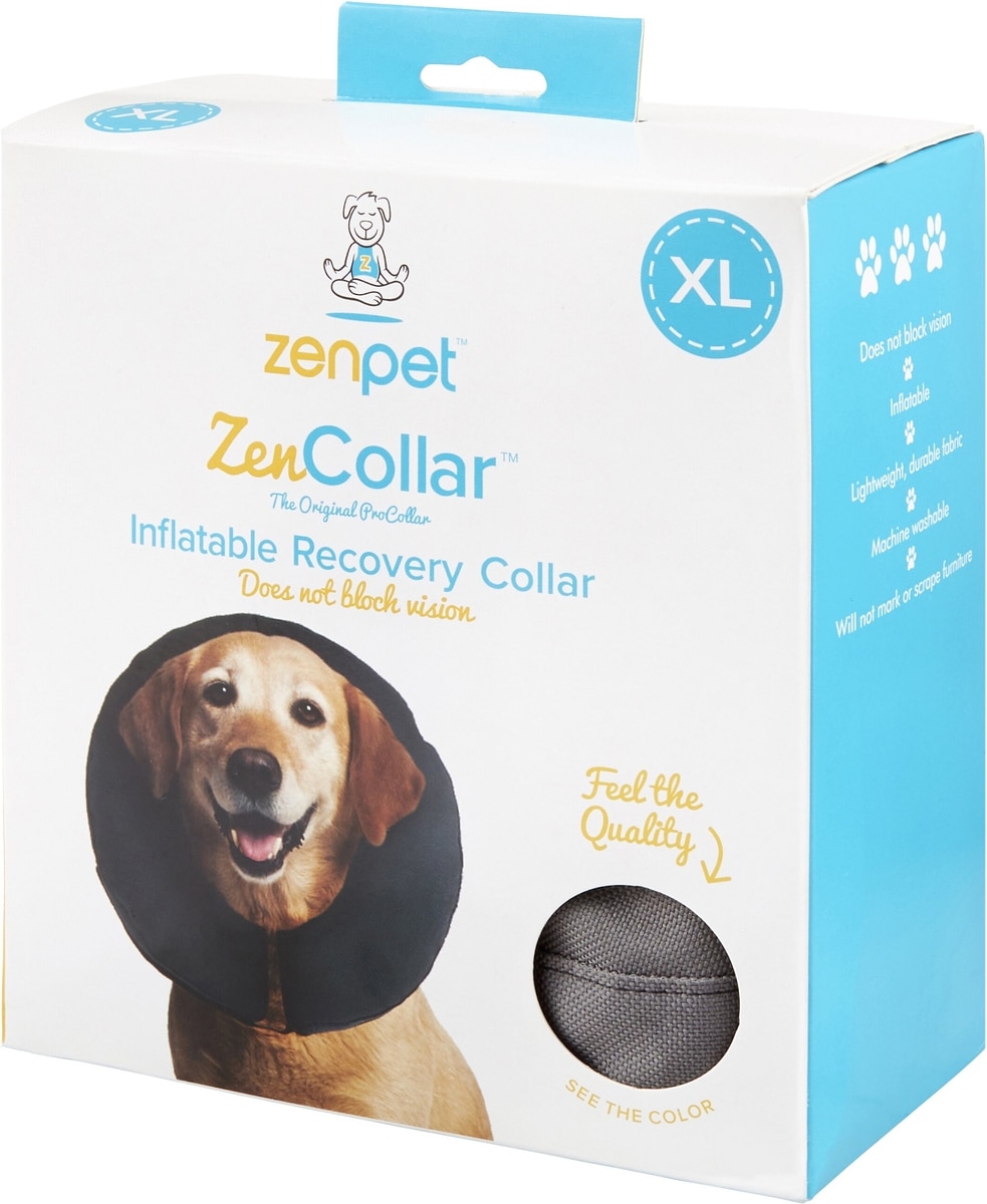 ZenPet ZenCollar Inflatable Recovery Dog Cat Collar (Free