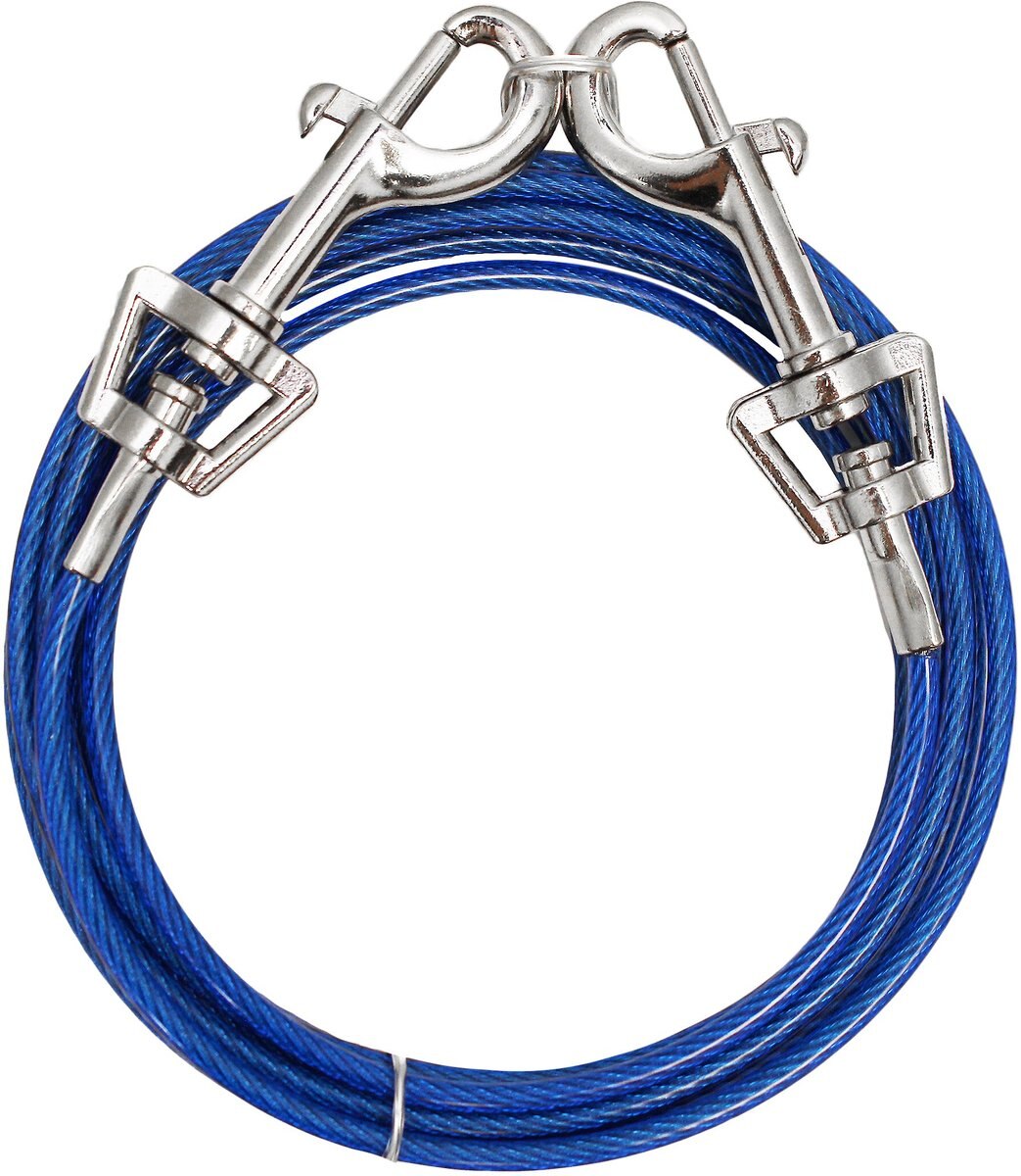 Boss Pet Prestige Dog Tie-Out, Medium, Blue