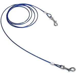 Boss Pet Prestige Dog Tie-Out, Medium, Blue, 40-ft